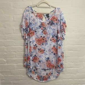 Torrid Sheer Floral Top